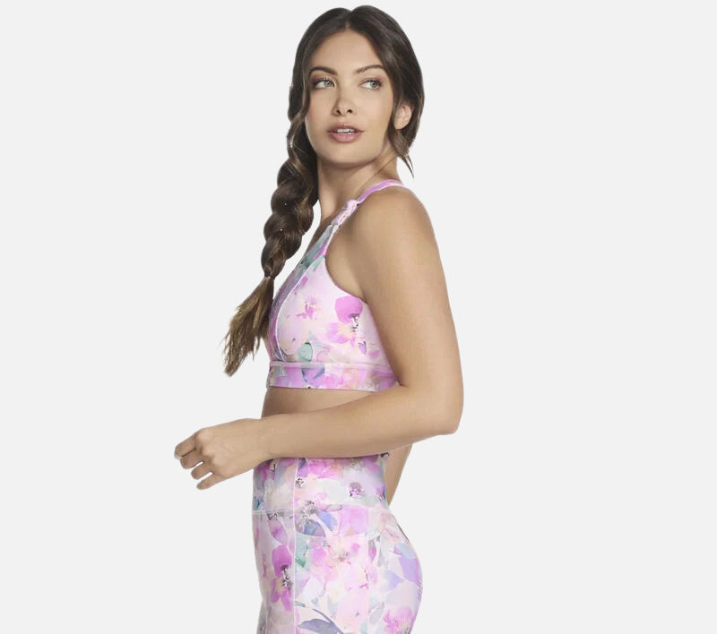 GO WALK Seascape Floral Zip Front Bra Clothes Skechers.no
