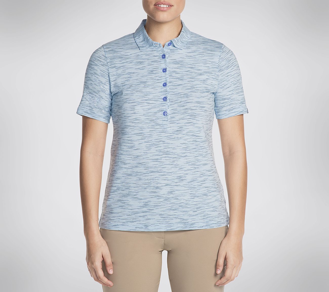Space Dye Polo T-skjorte Clothes Skechers