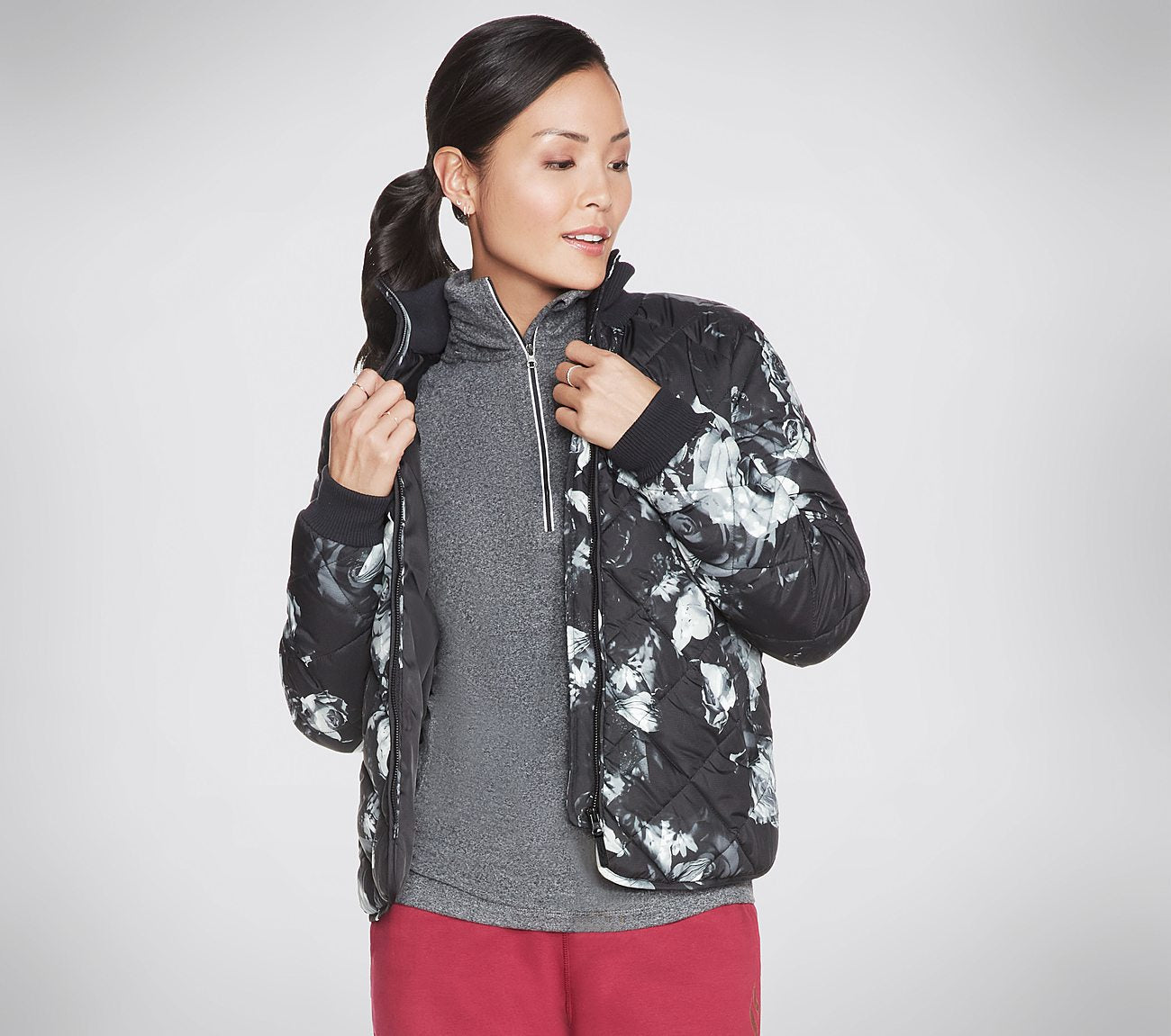 Eden Print Puffer Jakke Clothes Skechers