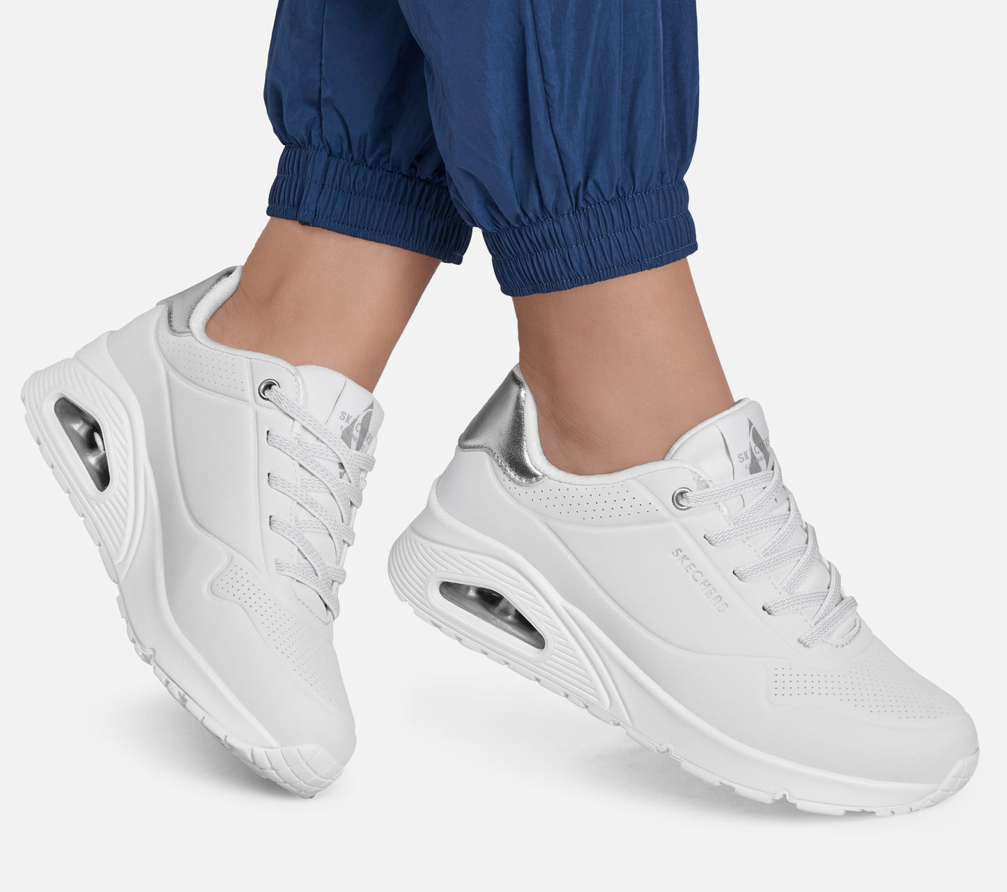 Wide Fit: Uno - Shimmer Away Shoe Skechers.no