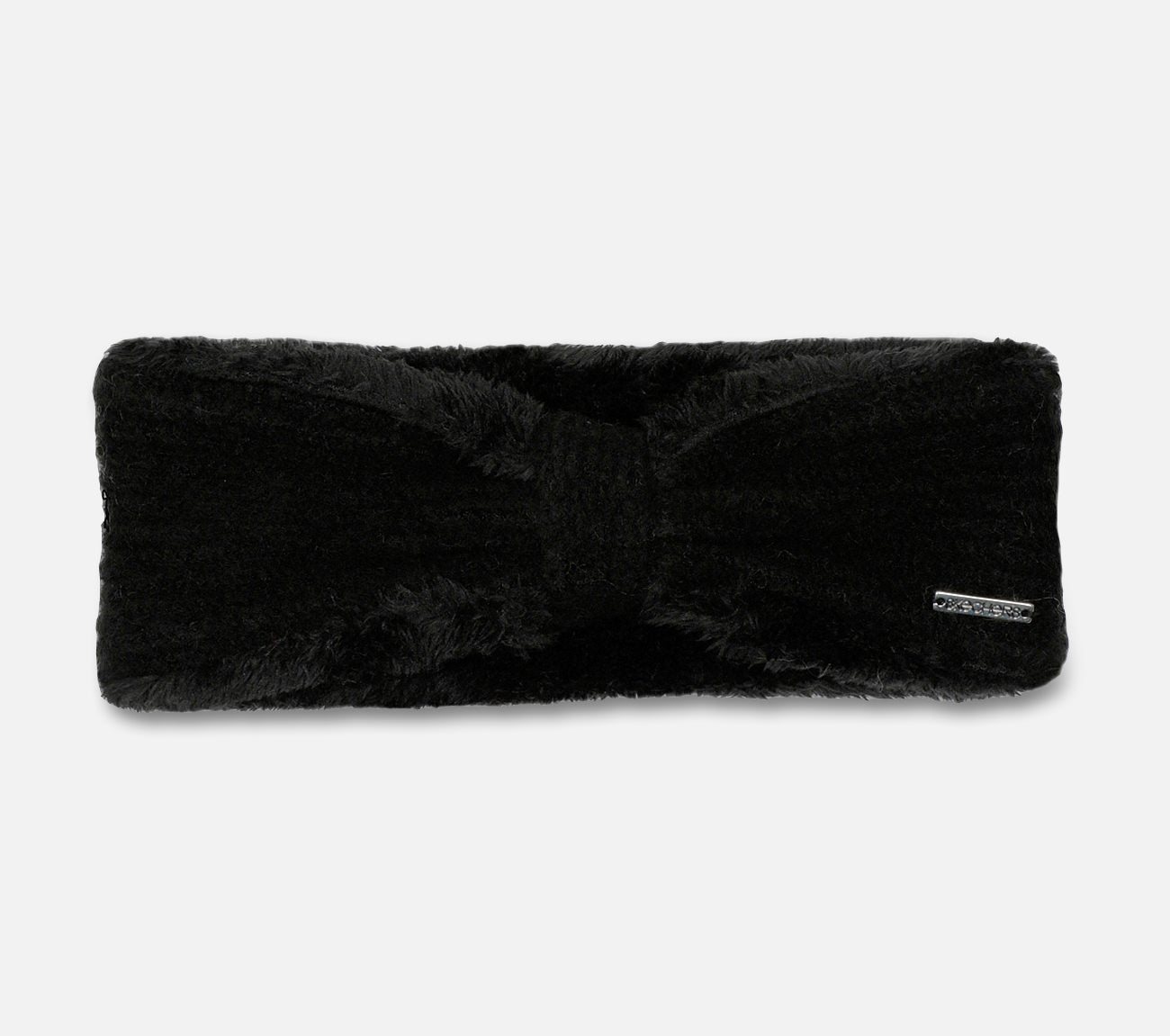 Ribbed Knit Bow Headwrap Hat Skechers