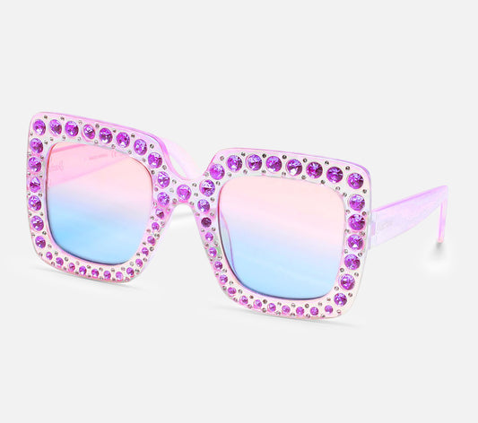 Square Rhinestone Sunglasses Sunglasses Skechers.no
