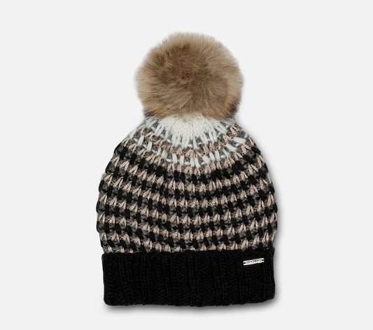 Rib Knit Striped Hat Hat Skechers