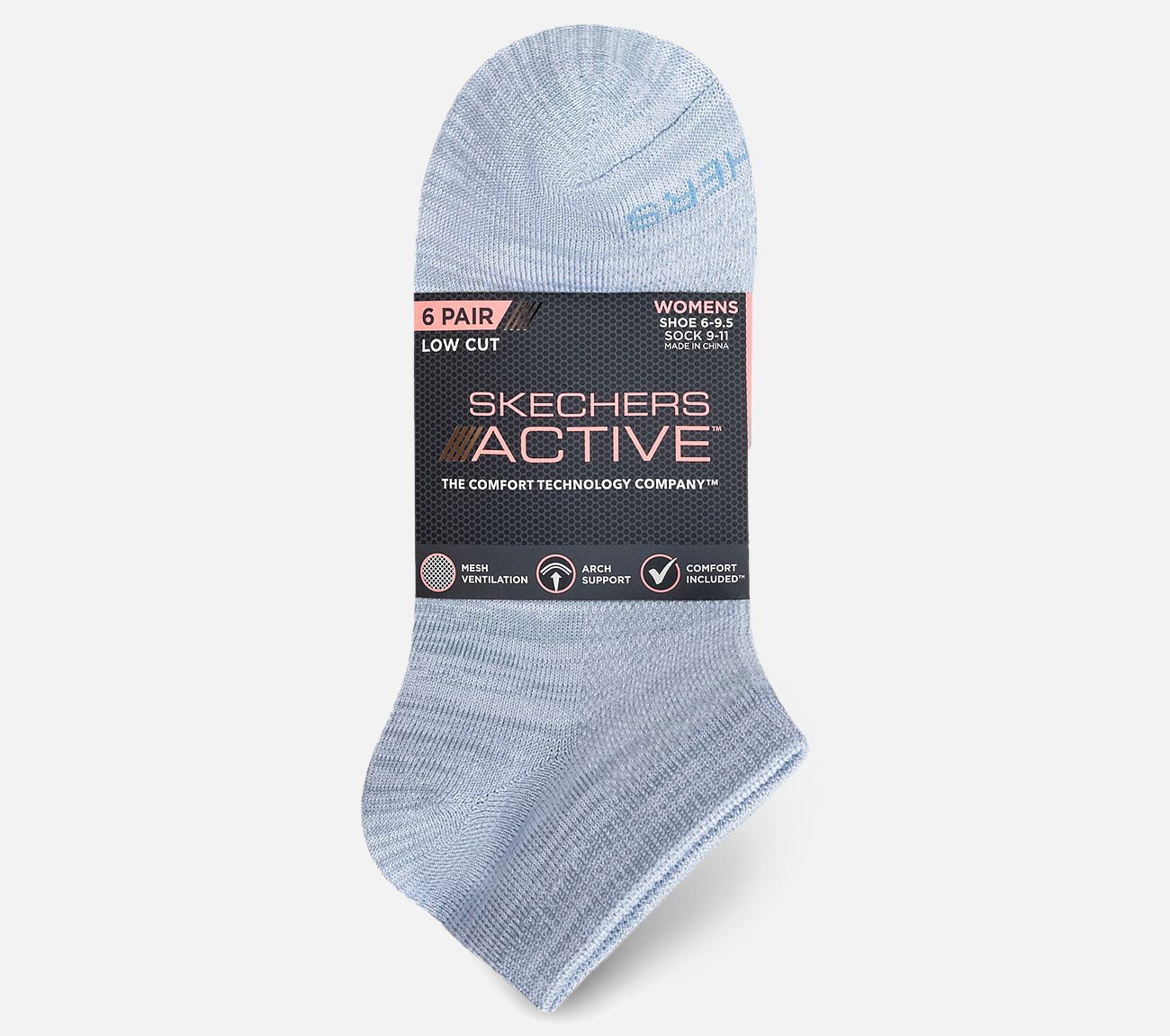 6-pakning Sportssokker Skechers.no