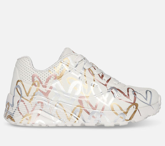 JGoldcrown: Uno Lite - Metallic Love Shoe Skechers.no