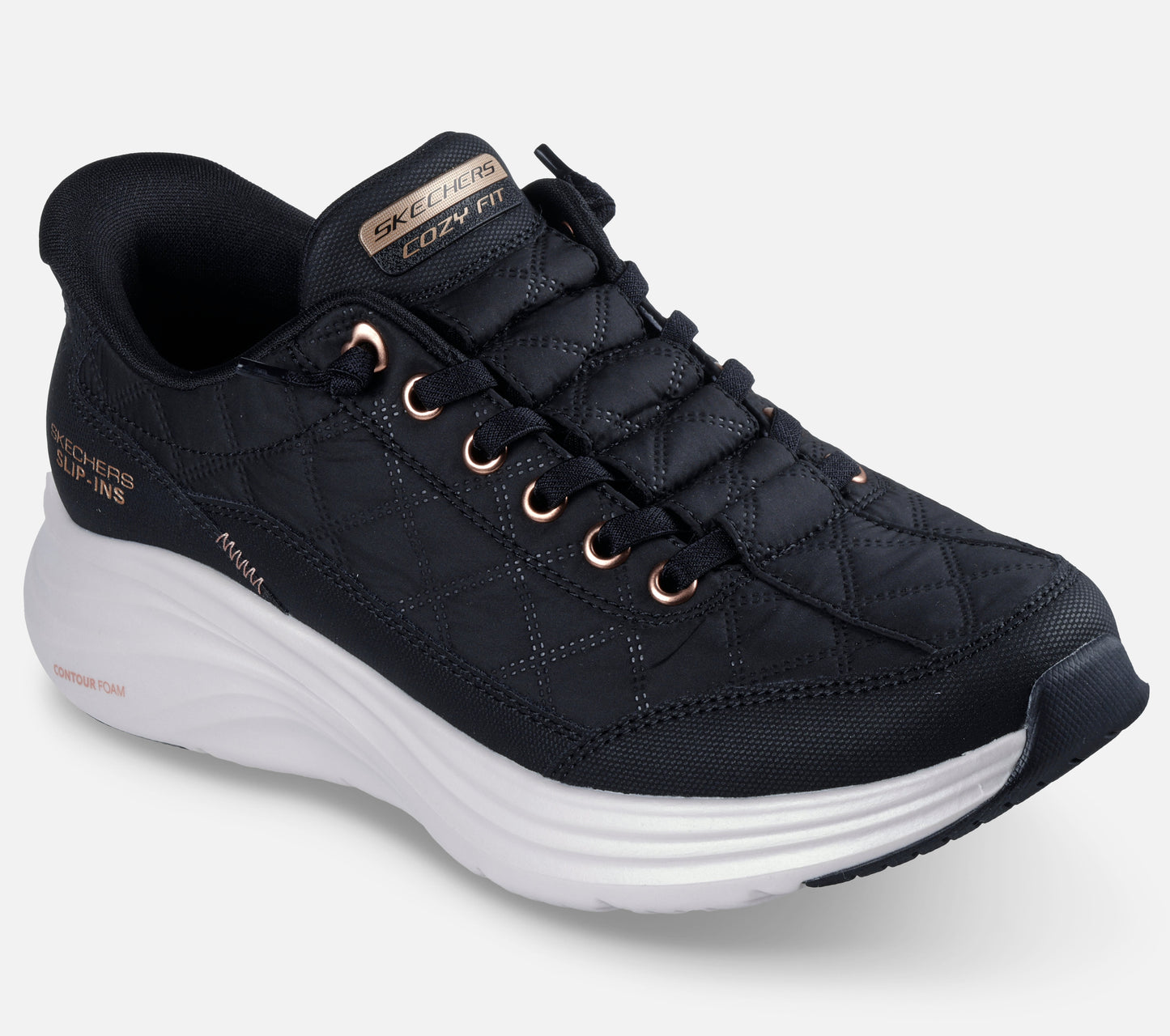 Wide Fit: Slip-ins: Contour Foam - Cozy Fit Golden Hour Shoe Skechers.no