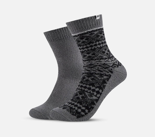 Sokker med jacquardmønster, 2. stk. Sock Skechers