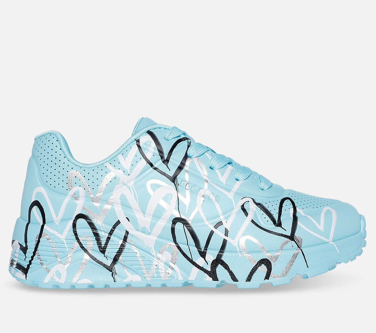 Uno Lite Metallic Love | Turkis jentesneaker - Kjøp her – Skechers.no