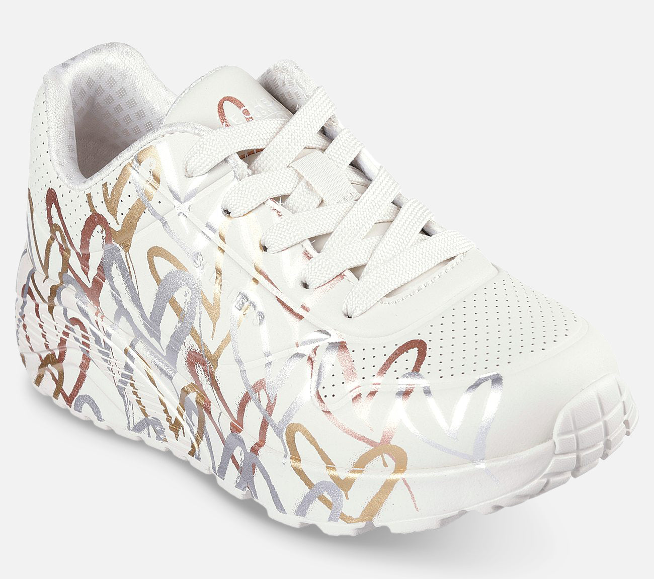 JGoldcrown: Uno Lite - Metallic Love Shoe Skechers.no