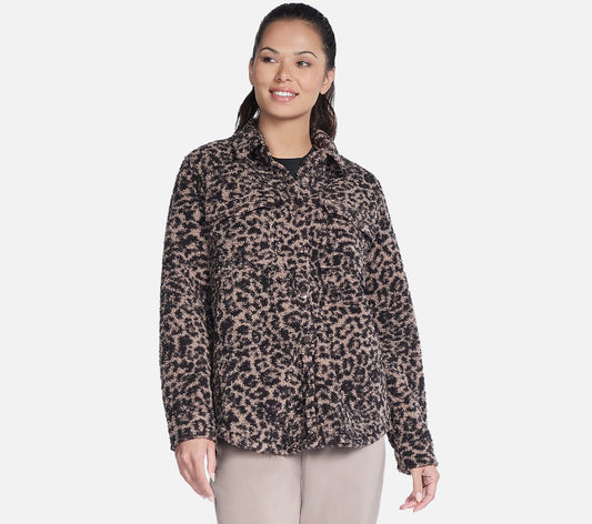 On-the-GO Cheetah Sherpa Jacket Clothes Skechers.no