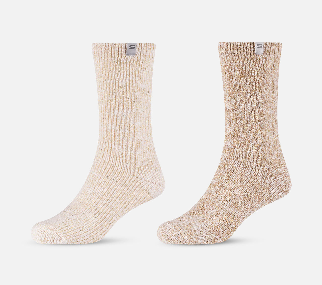 2 par Casual Cosy glitter sokker Sock Skechers