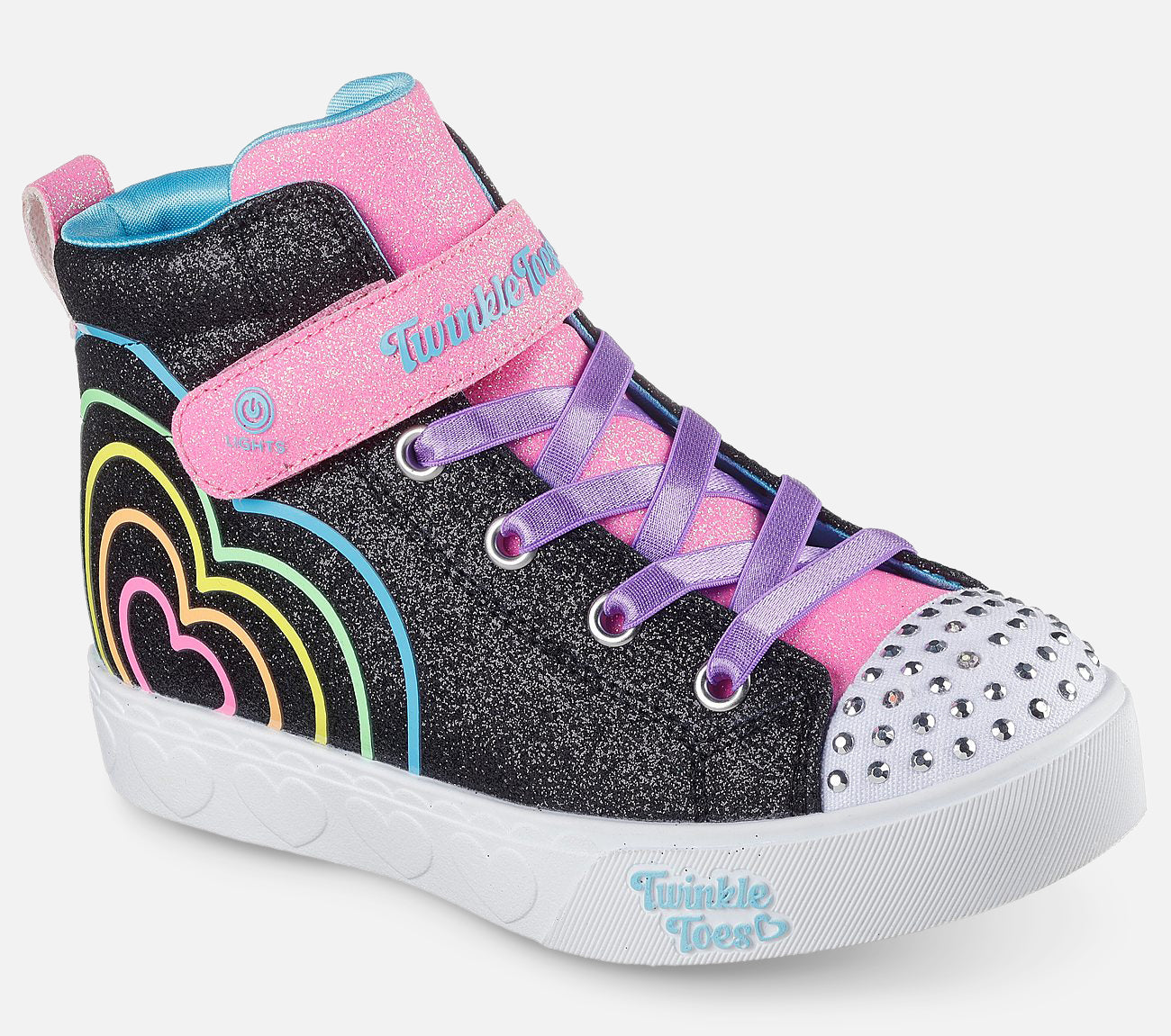 Twinkle Toes: Heart Steps - Heart Glow Shoe Skechers.no
