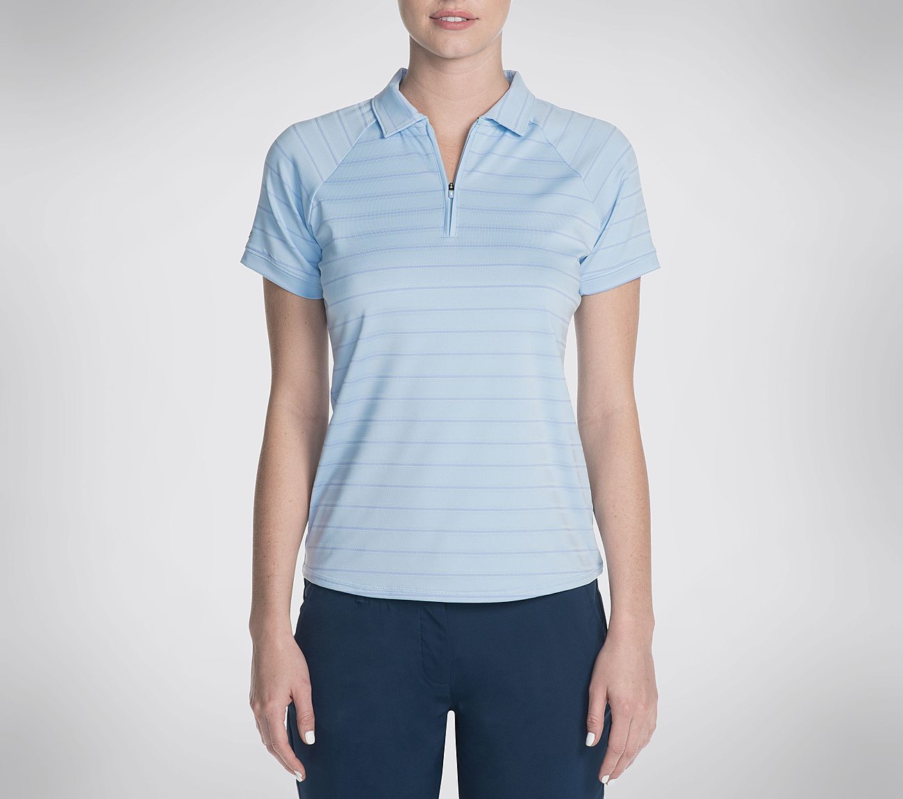 Skechers polo shirt on sale womens blue