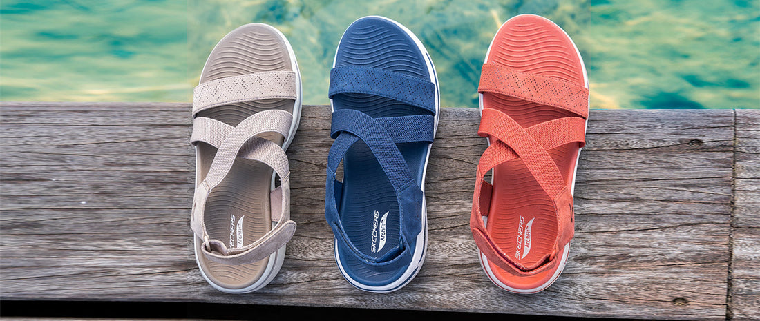 Sunne og støtdempende sandaler