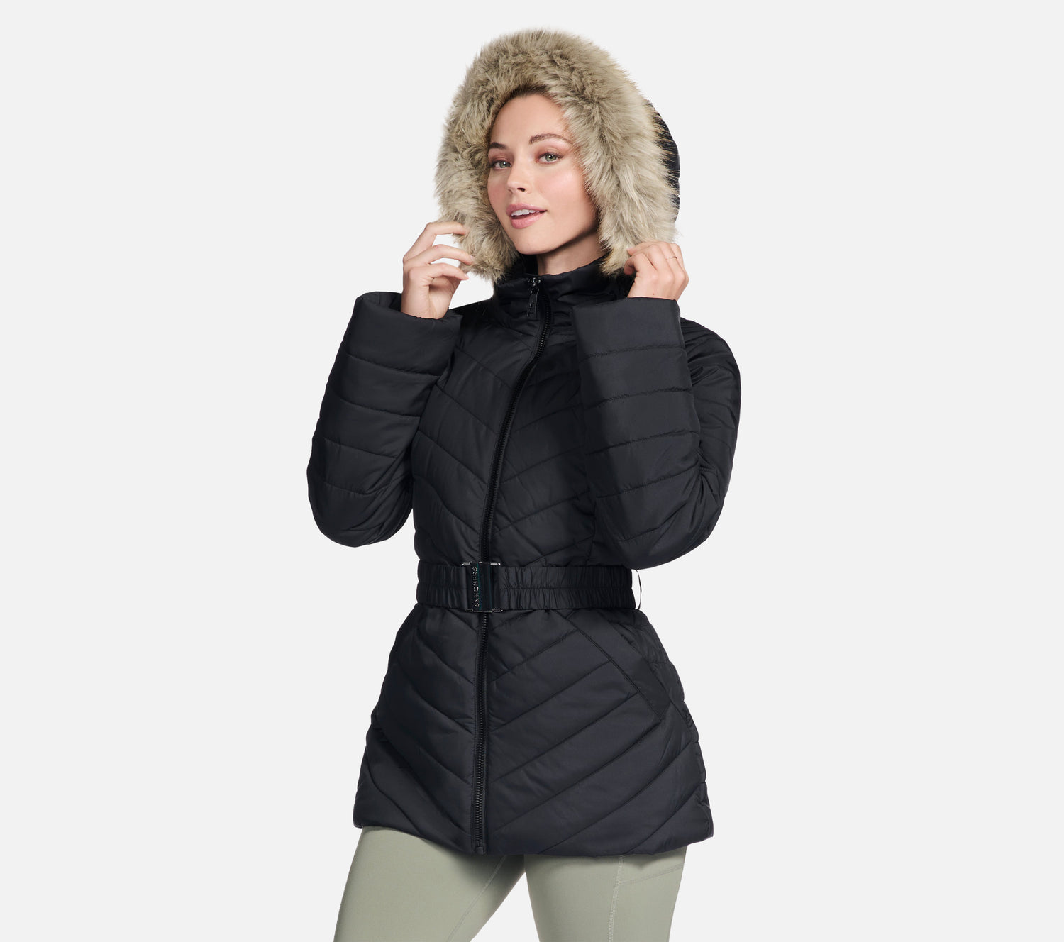 On-the-GO GO SHIELD Cozy Fit Belted Parka Clothes Skechers.no