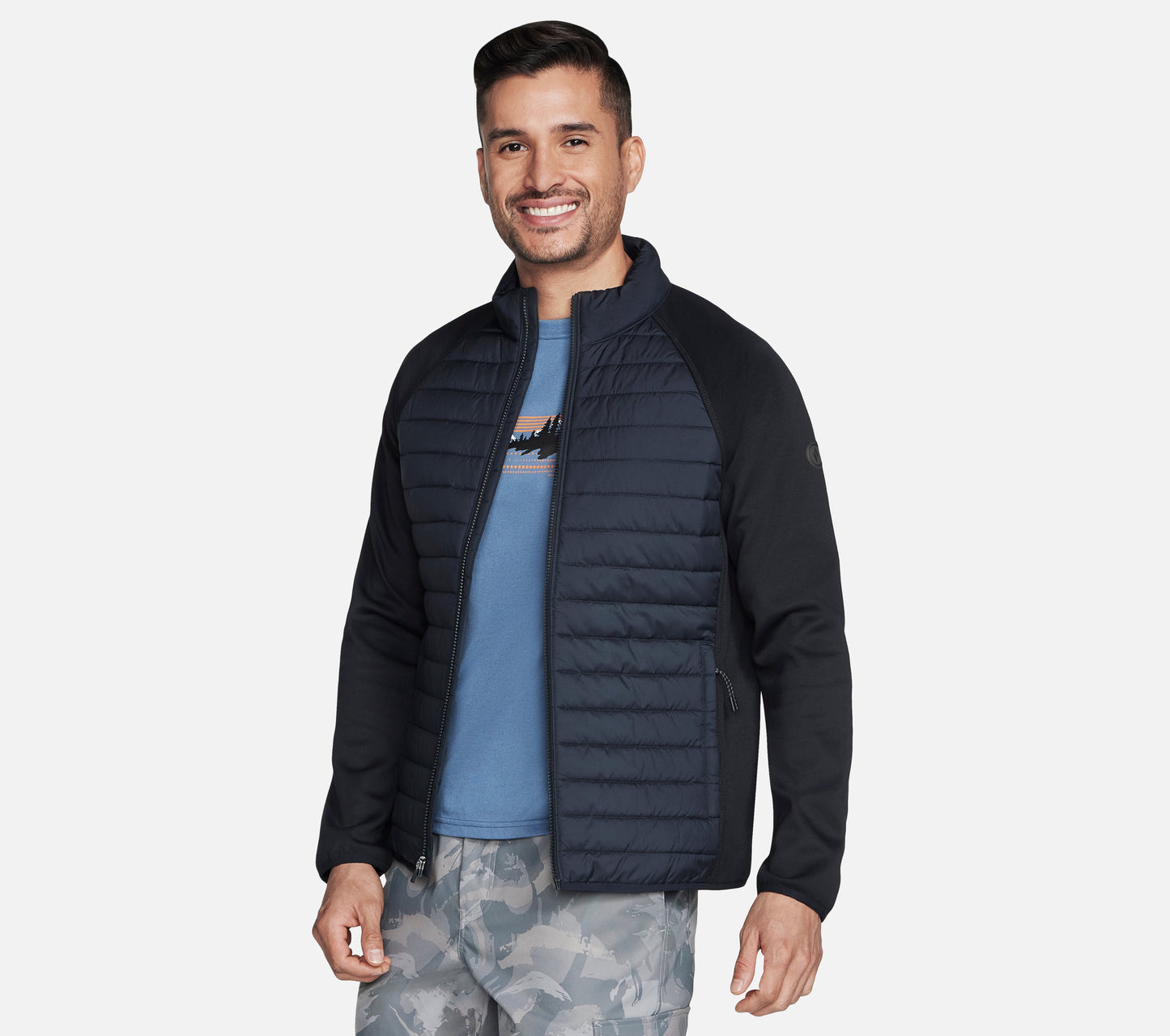 Hoodless Hoodies Cozy Fit Hybrid Jacket Clothes Skechers.no
