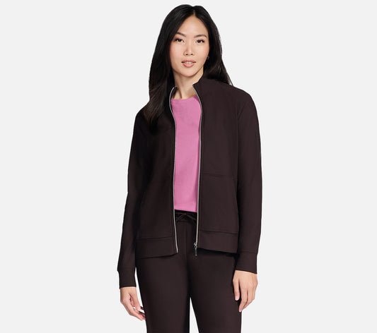 GO LUXE RIB Full Zip Jacket Clothes Skechers.no