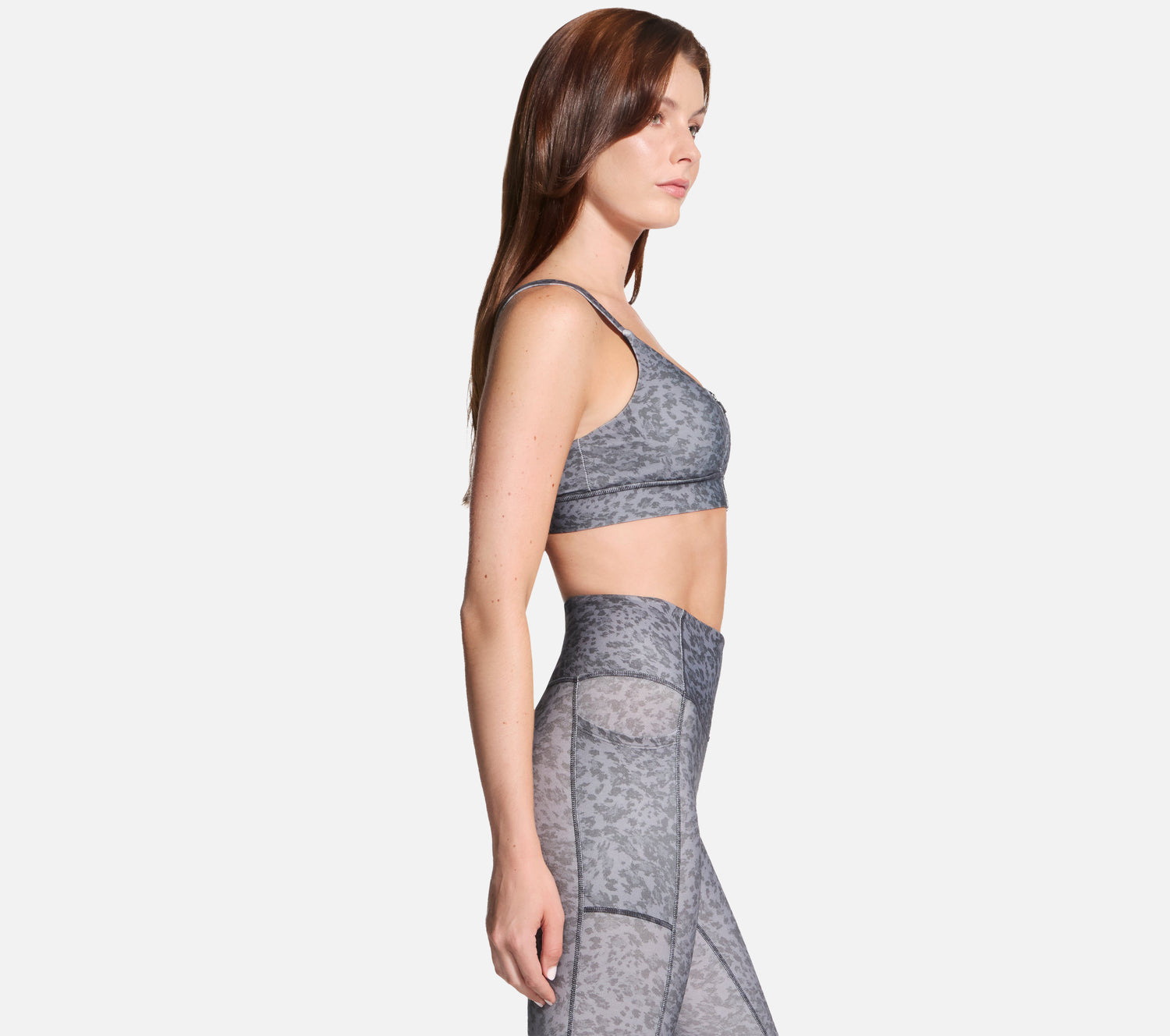 GO WALK Evolution Printed Zip Front Bra Clothes Skechers.no