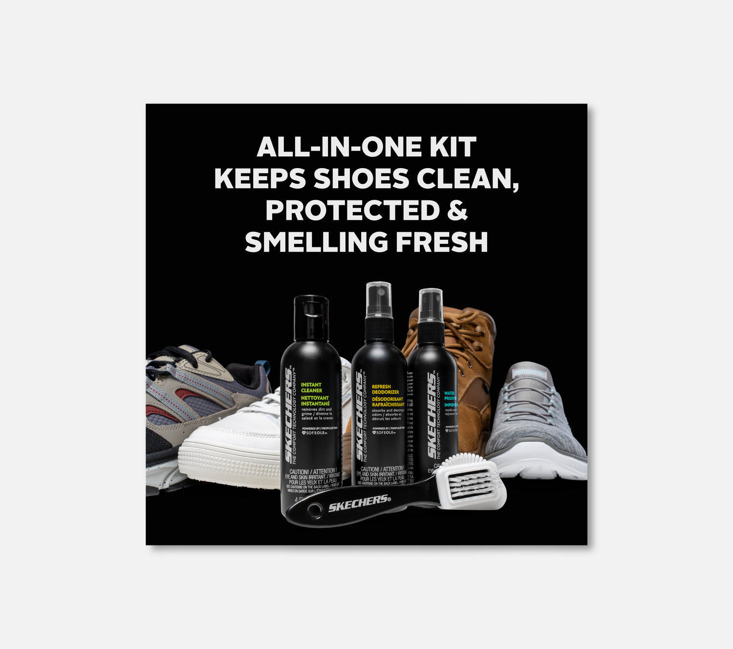 Skopleiesett Shoe Care Skechers.no