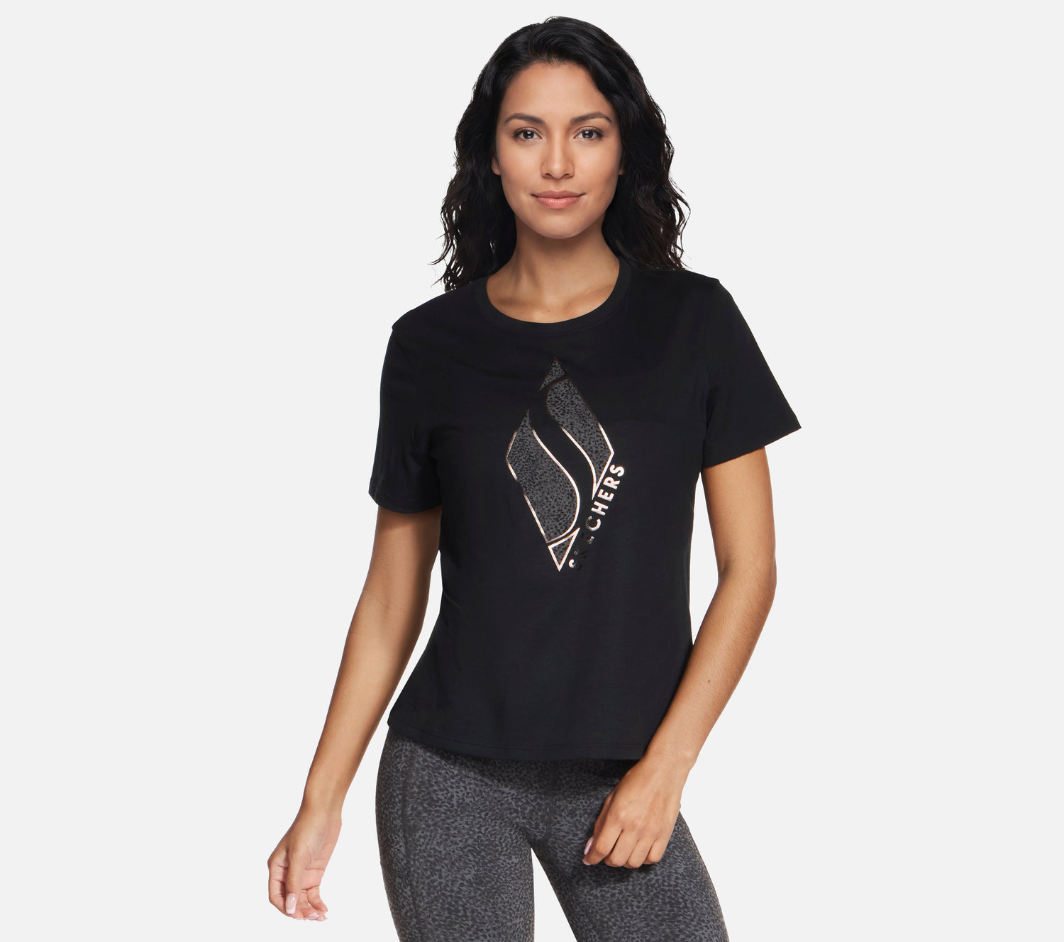 Cheetah Diamond Tee Clothes Skechers.no