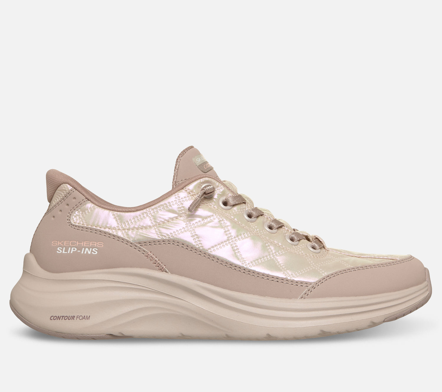 Slip-ins: Contour Foam Cozy Fit - Shining Pearl Shoe Skechers.no