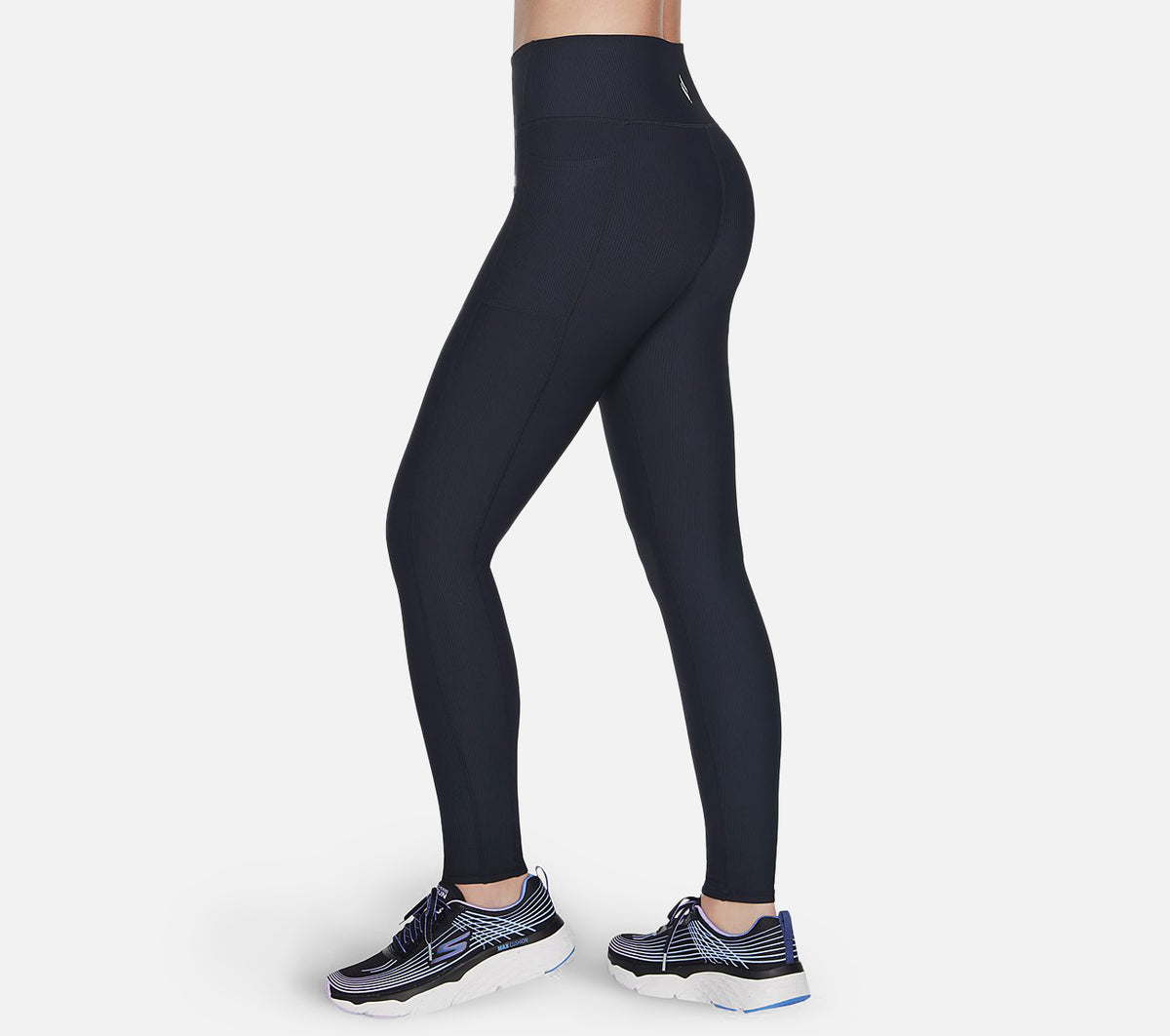 GO FLEX Rib Leggings | Svart dametights - Kjøp her – Skechers.no