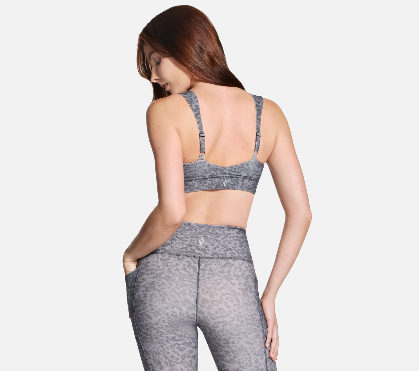 GO WALK Evolution Printed Zip Front Bra Clothes Skechers.no