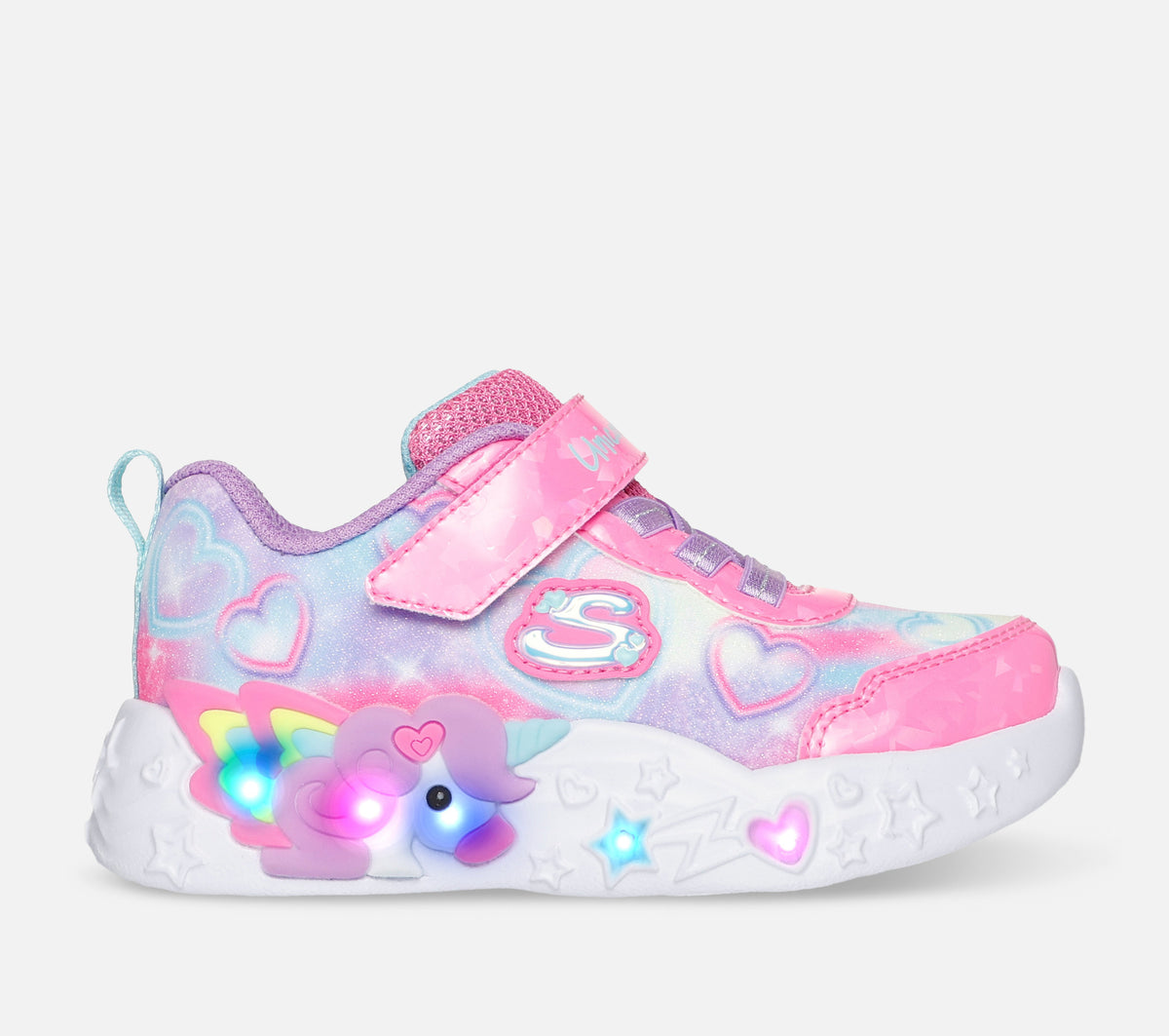 S-Lights: Unicorn Charmer - Lil Heart Sparkles Shoe Skechers.no