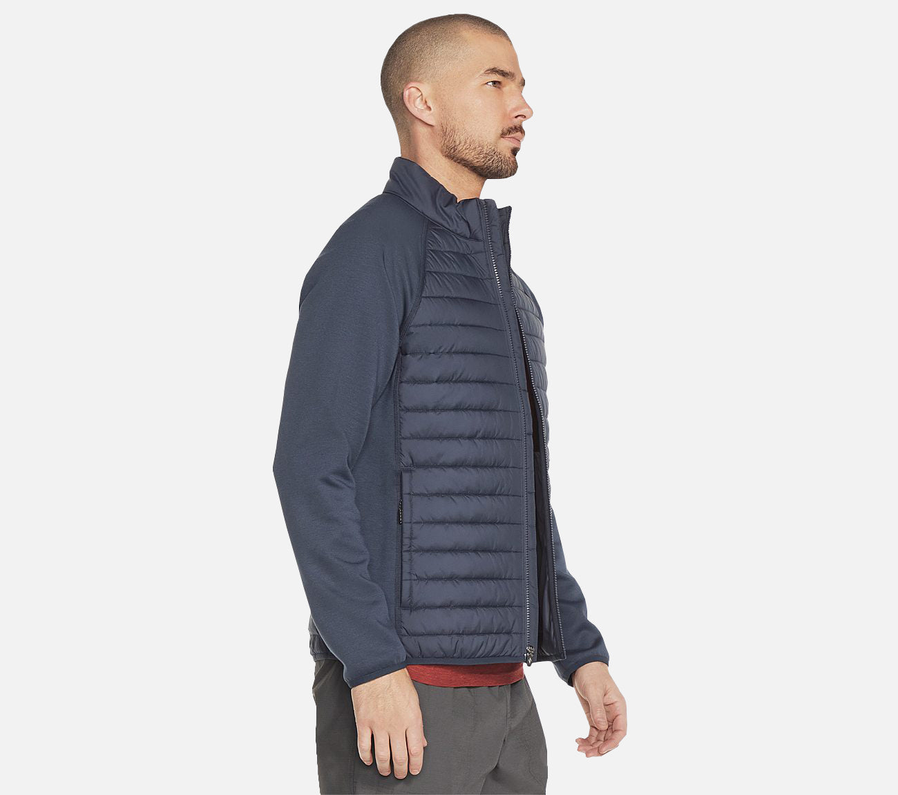 Hoodless Hoodies Cozy Fit Hybrid Jacket Clothes Skechers.no