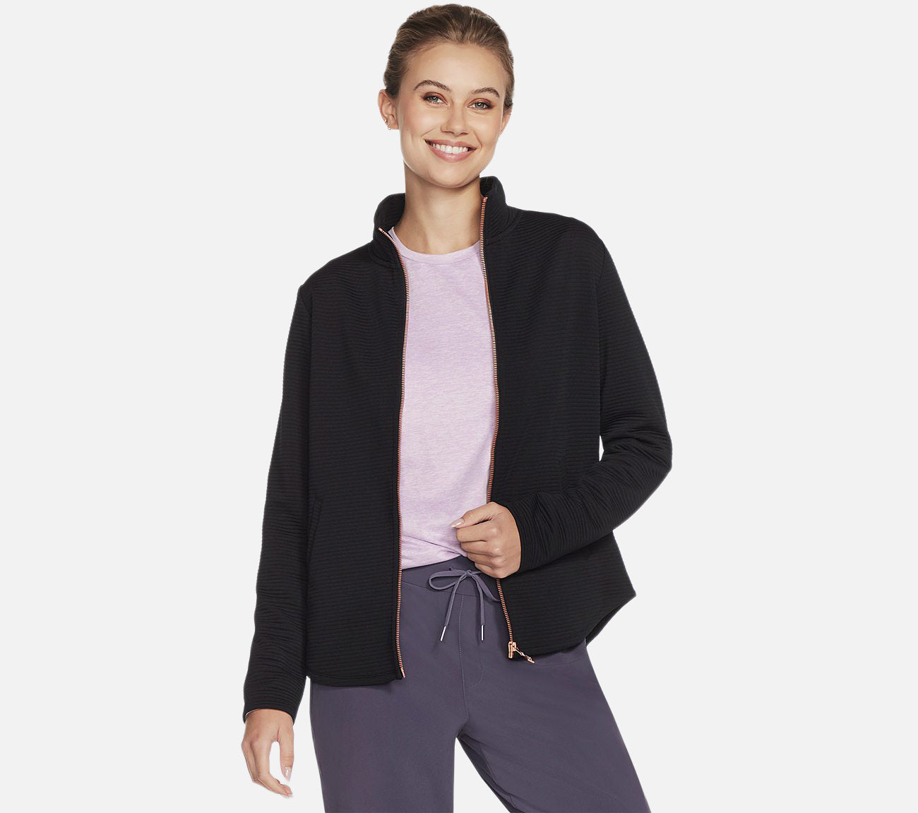 The Hoodless Hoodie GO WALK Shine Jacket Clothes Skechers.no