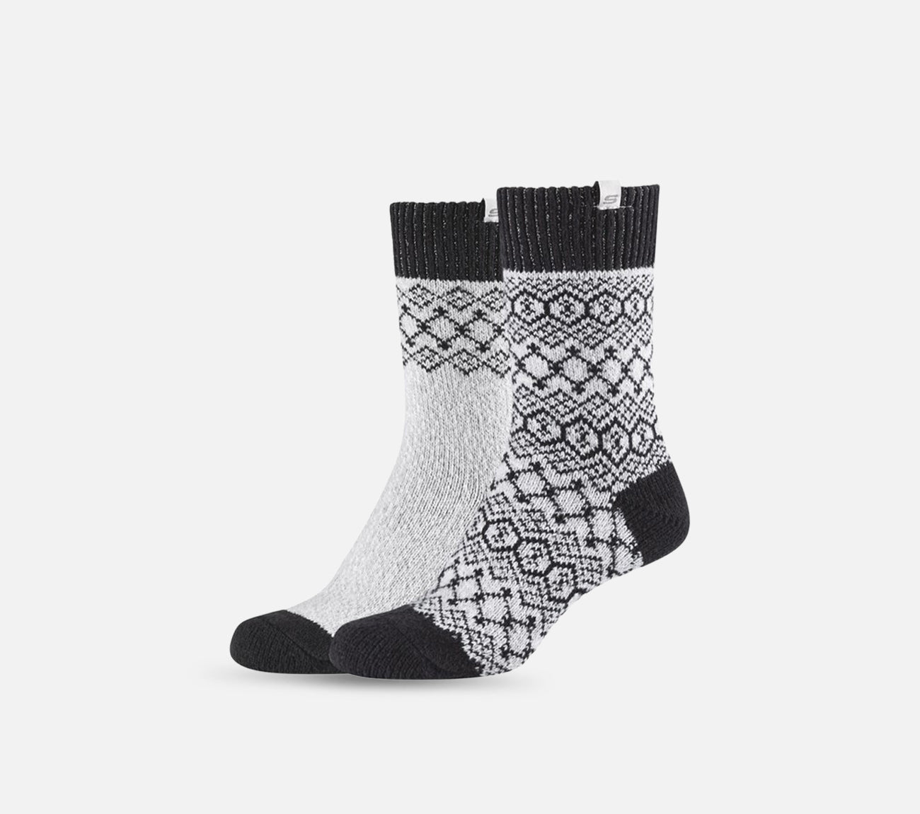 Sokker med jacquardmønster, 2. stk Sock Skechers