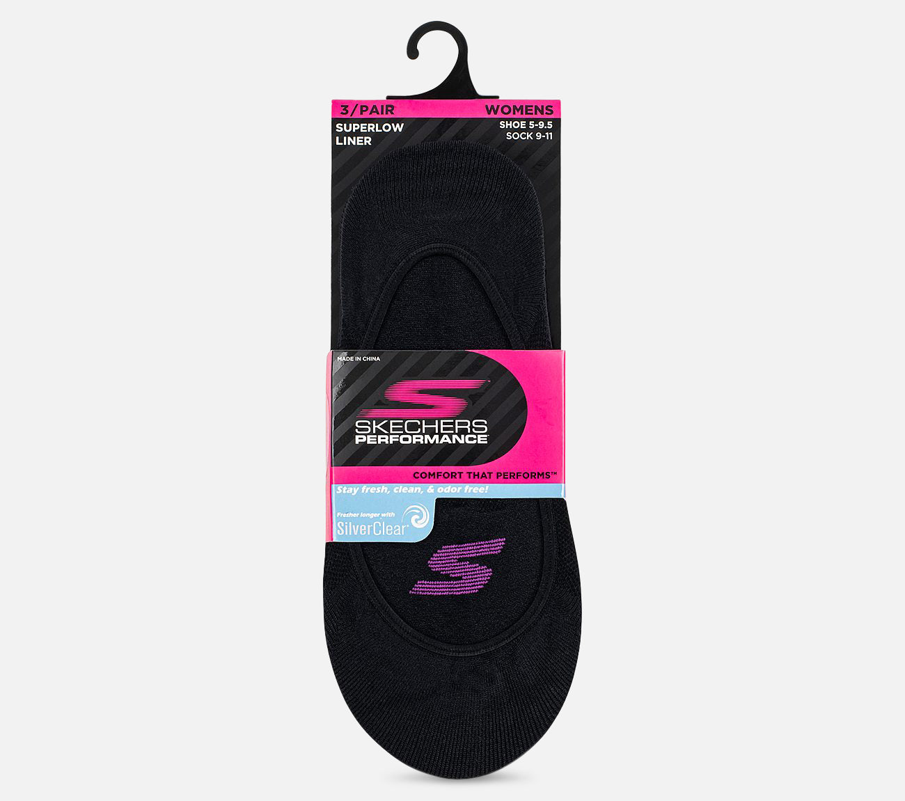 3 Pack Sport Mesh No Show Liner Socks Sock Skechers.no