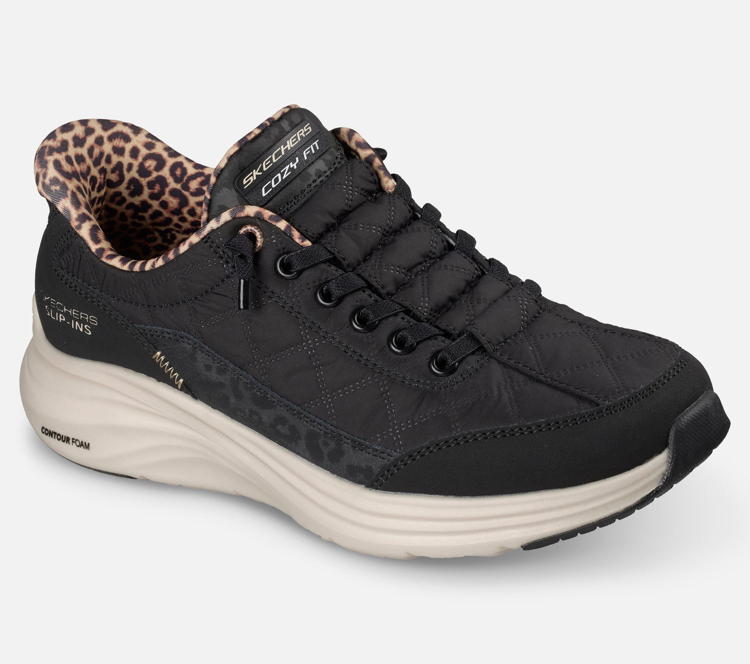Slip-ins: Contour Foam – Cozy Fit Leopard Dream Shoe Skechers.no