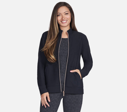GO LUXE RIB Full Zip Jacket Clothes Skechers.no
