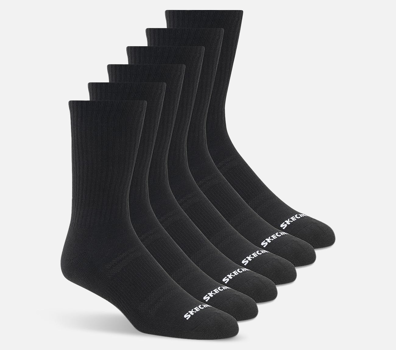 6-pakning sporty crew-sokker Sock Skechers.no