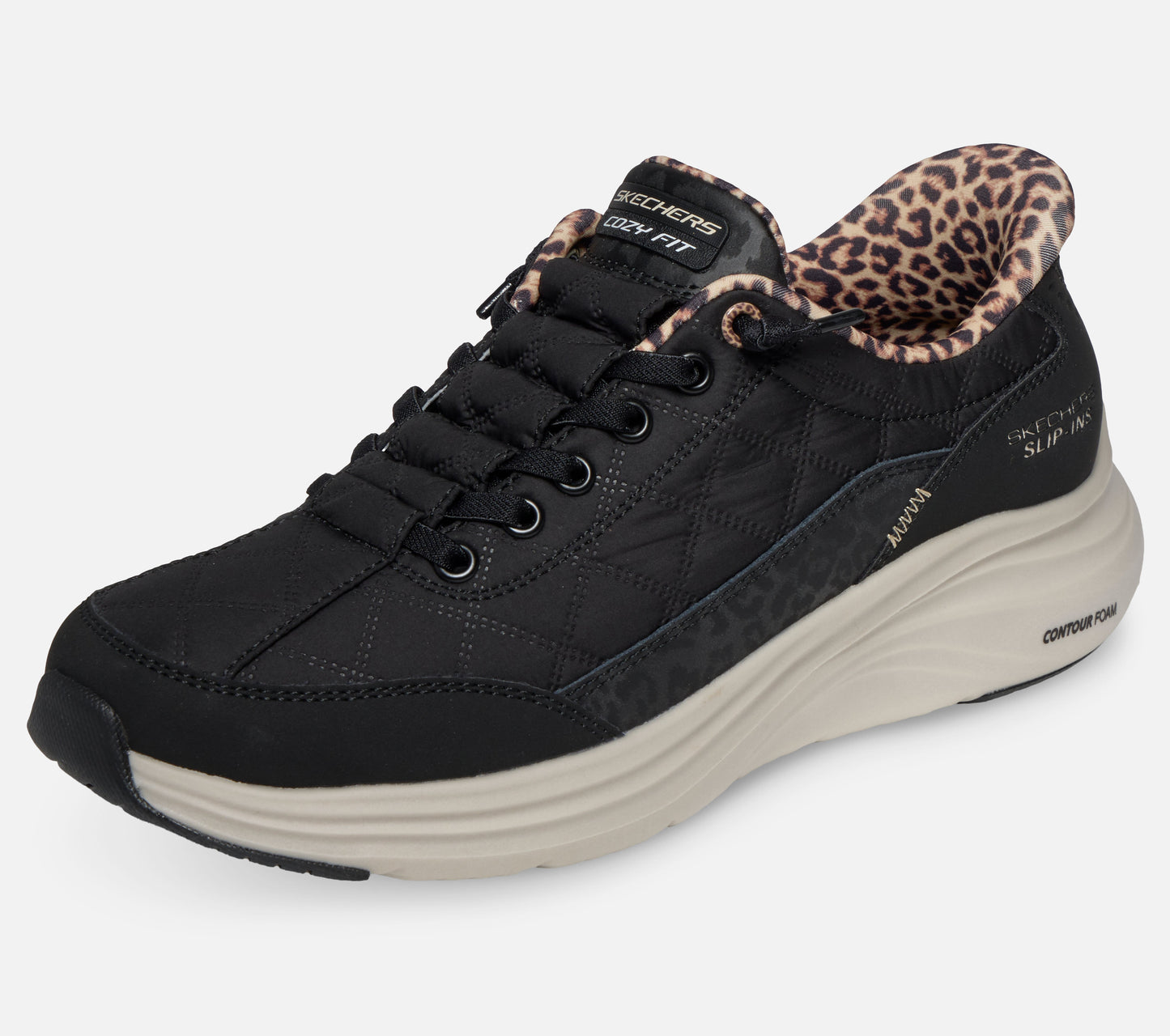 Slip-ins: Contour Foam – Cozy Fit Leopard Dream Shoe Skechers.no
