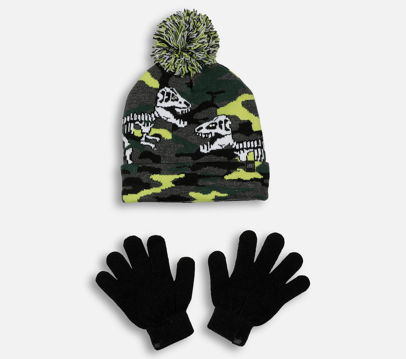 Sett med lue og hansker med LED lys Hat Skechers