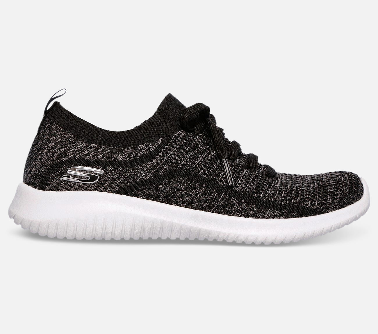 Zapatillas Skechers Ultra Flex Sin Cordones Para Mujer Negras