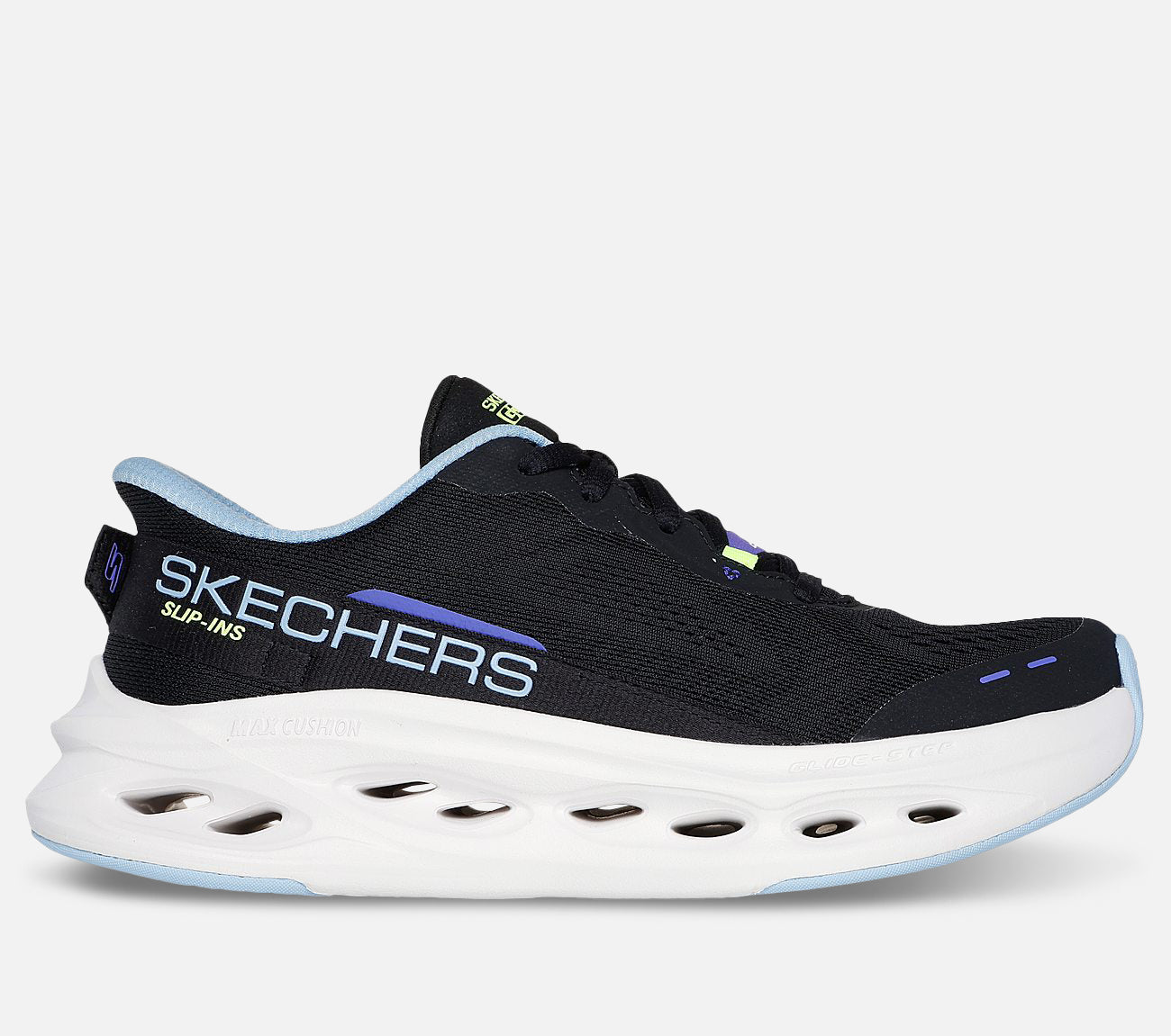 Sckecker Max Cushioning Glide-Step Slip-ins | Svart damesko - Kjøp – Skechers.no