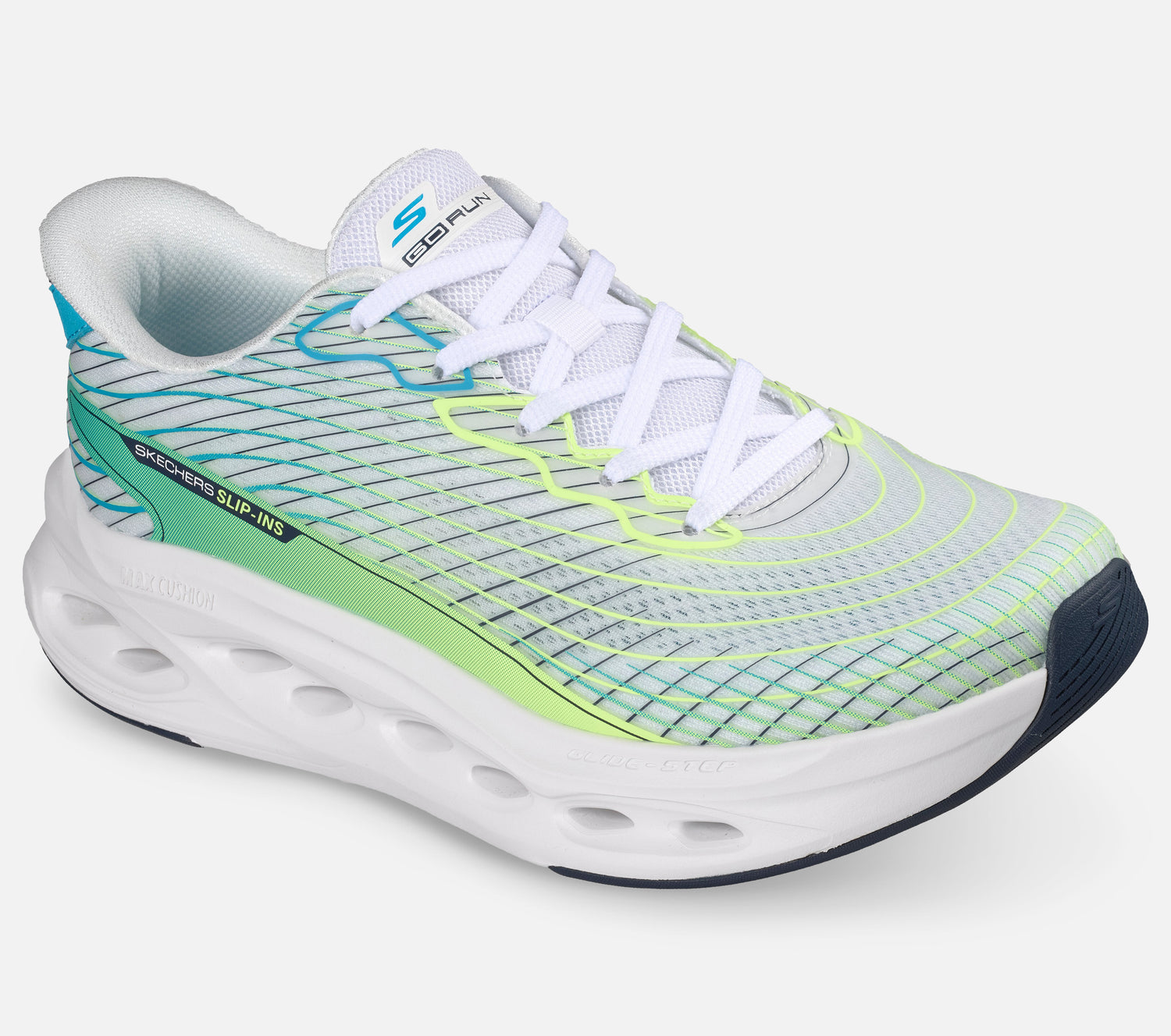 Slip-ins: Max Cushioning Glide-Step - Sapphire Shoe Skechers.no