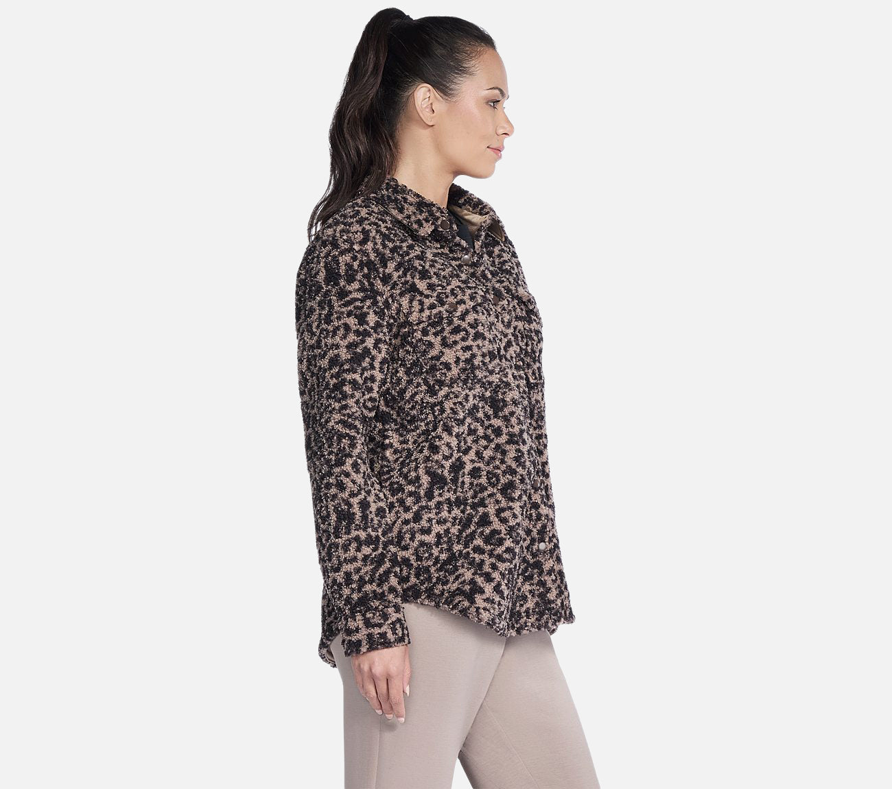 On-the-GO Cheetah Sherpa Jacket Clothes Skechers.no