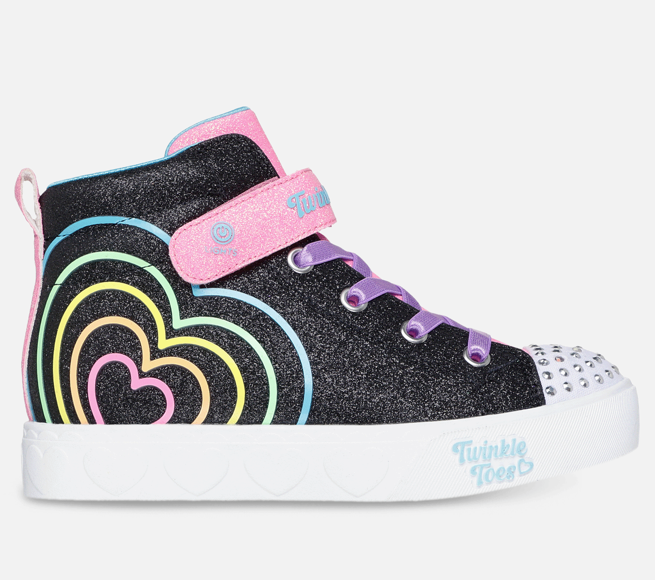 Twinkle Toes: Heart Steps - Heart Glow Shoe Skechers.no