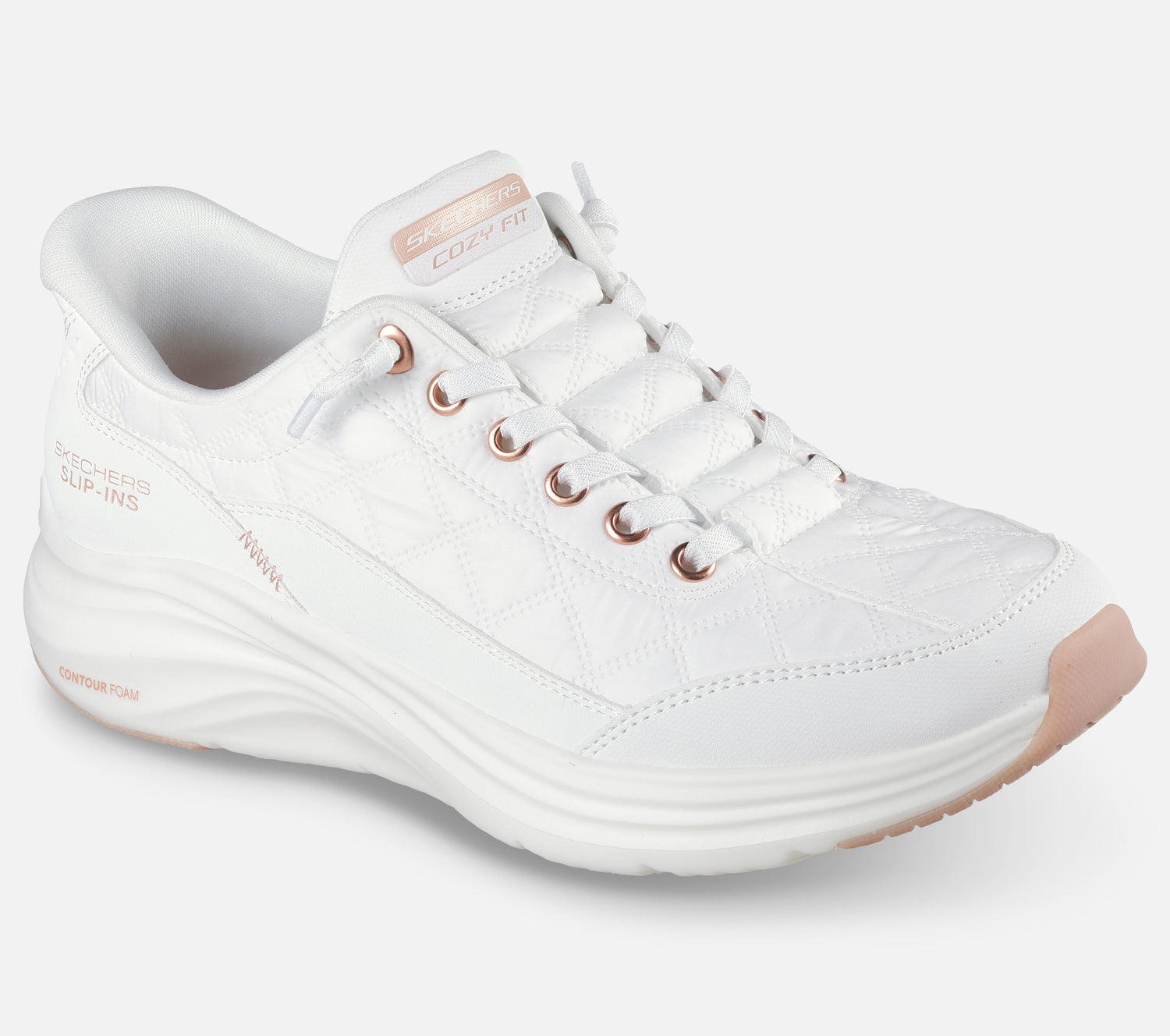 Wide Fit: Slip-ins: Contour Foam - Cozy Fit Golden Hour Shoe Skechers.no