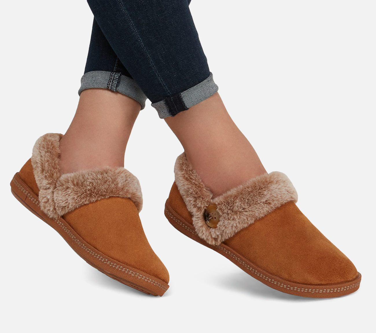 Wide Fit: Cozy Campfire - Fresh Toast Slipper Skechers.no