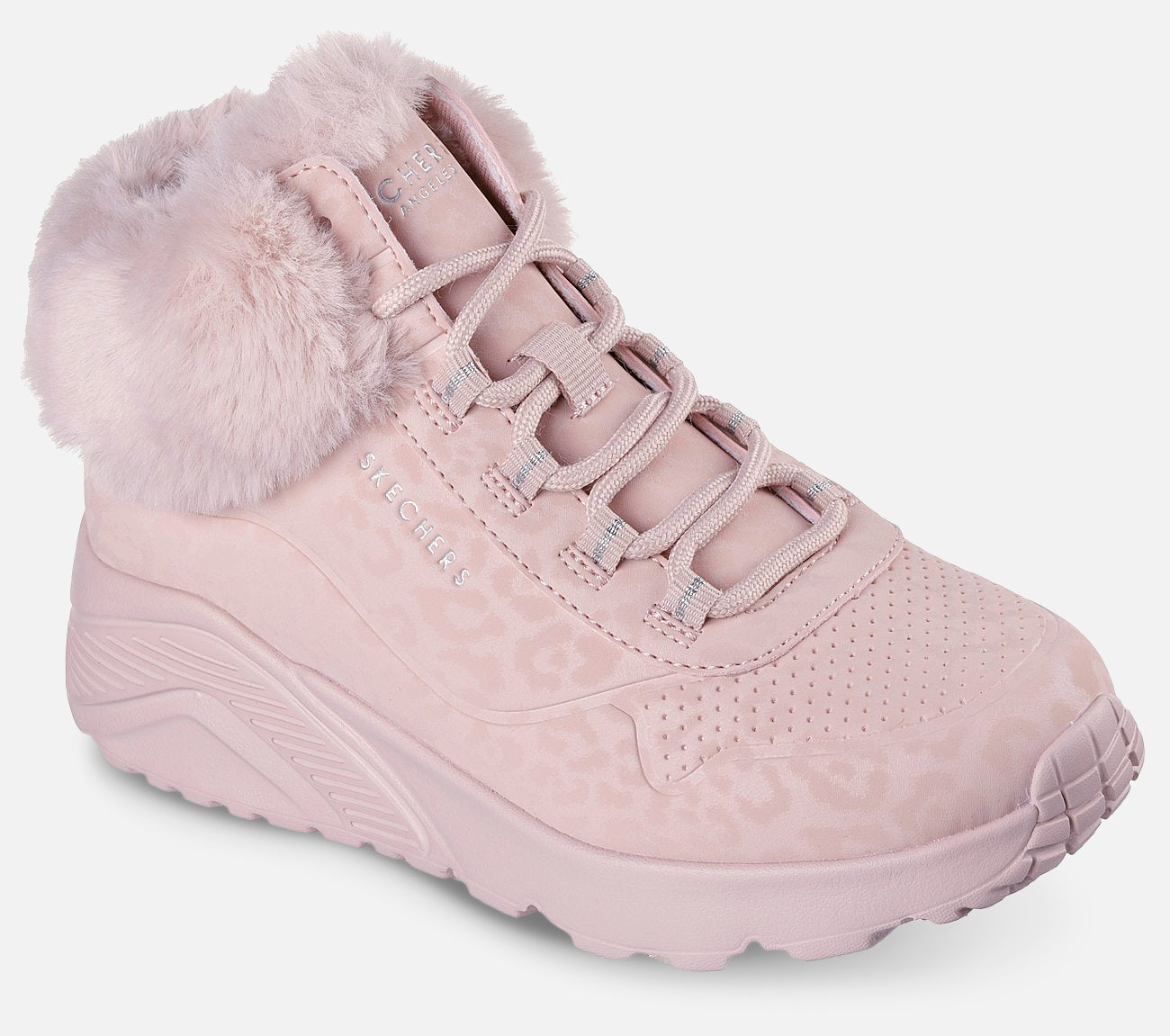 Uno Lite - Cozy Leopard Boot Skechers.no