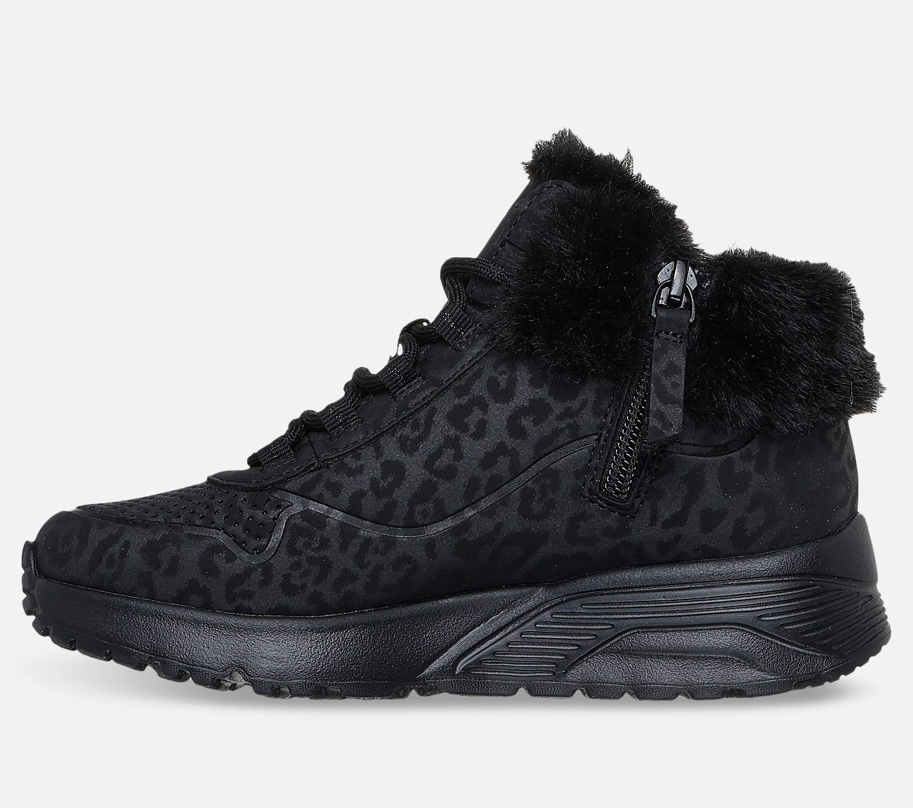 Uno Lite - Cozy Leopard Boot Skechers.no
