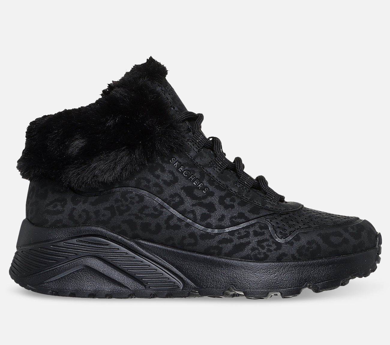 Uno Lite - Cozy Leopard Boot Skechers.no