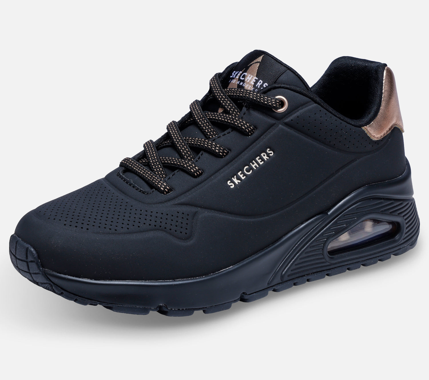 Wide Fit: Uno - Shimmer Away Shoe Skechers.no
