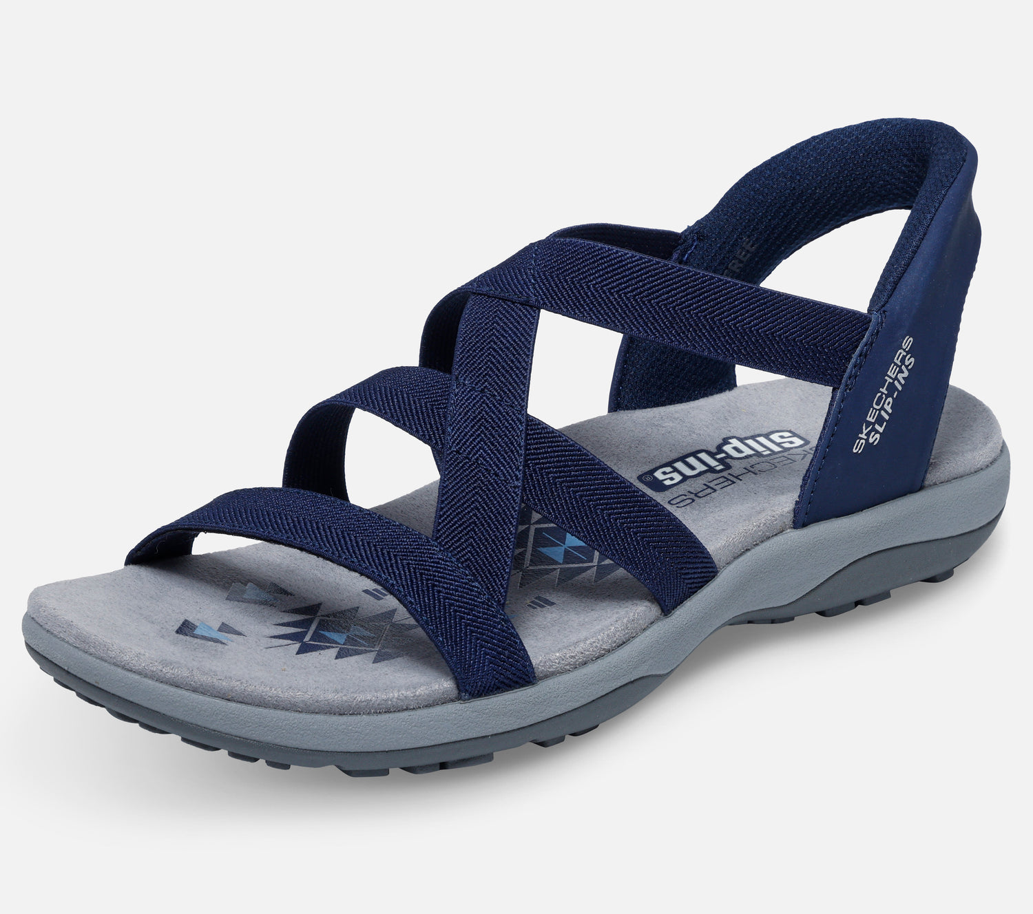 Wide Fit: Slip-ins: Reggae Slim - Stretch Flex Sandal Skechers.no