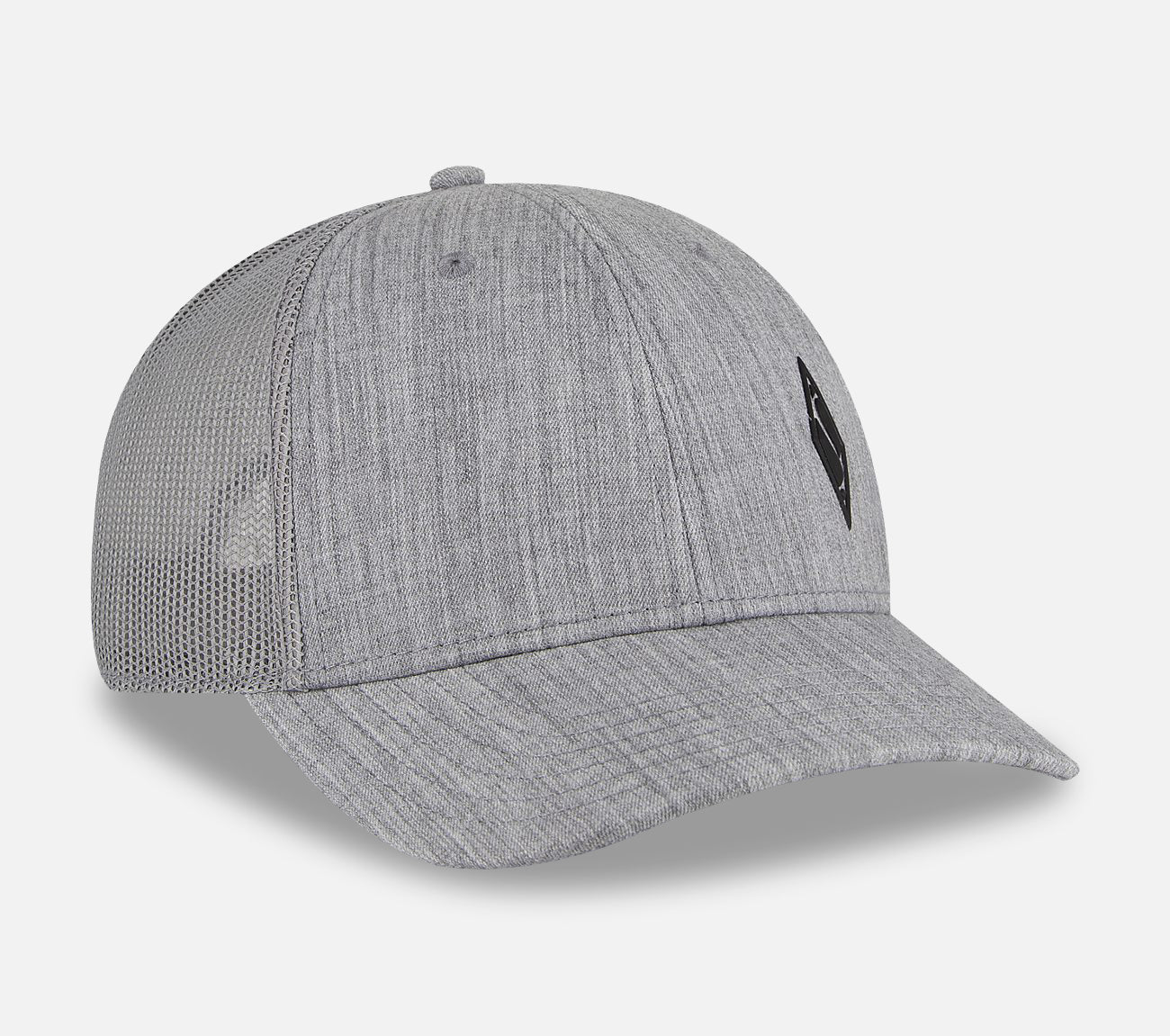 Cap - Heather Gray Trucker W/Diamond Hat Hat Skechers